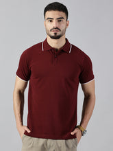 Load image into Gallery viewer, Everyday Maroon Polo T-Shirt