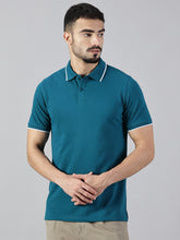 Load image into Gallery viewer, Everyday Teal Blue Polo T-Shirt