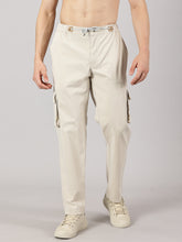 Load image into Gallery viewer, Relaxed Fit Cargos Oatmeal