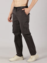 Load image into Gallery viewer, Relaxed Fit Cargos Charcoal Grey