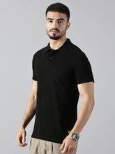 Load image into Gallery viewer, Everyday Black Polo T-Shirt