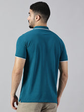 Load image into Gallery viewer, Everyday Teal Blue Polo T-Shirt