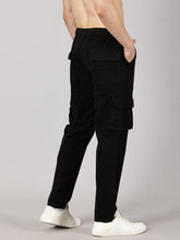 Load image into Gallery viewer, Relaxed Fit Cargos Black