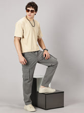 Load image into Gallery viewer, Relaxed Fit Cargos Grey
