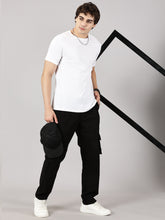 Load image into Gallery viewer, Relaxed Fit Cargos Black