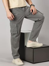 Load image into Gallery viewer, Relaxed Fit Cargos Grey