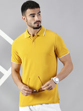Load image into Gallery viewer, Everyday Mustard Yellow Polo T-Shirt