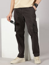 Load image into Gallery viewer, Relaxed Fit Cargos Charcoal Grey