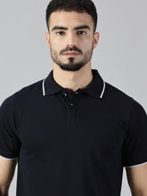 Load image into Gallery viewer, Everyday Deep Navy Blue Polo T-Shirt