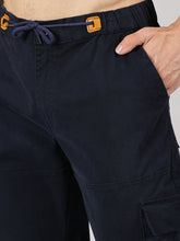 Load image into Gallery viewer, Relaxed Fit Twill Cargos Navy