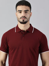 Load image into Gallery viewer, Everyday Maroon Polo T-Shirt