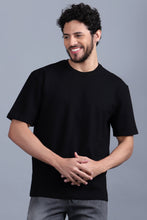 Load image into Gallery viewer, Heavyweight Oversized Solid T-Shirts Black
