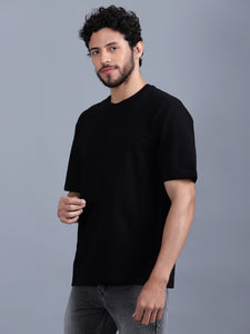 Heavyweight Oversized Solid T-Shirts Black