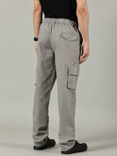 Load image into Gallery viewer, Relaxed Fit Linen Cargo Grey