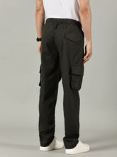 Load image into Gallery viewer, Relaxed Fit Linen Cargo Deep Olive