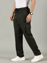 Load image into Gallery viewer, Relaxed Fit Linen Cargo Deep Olive