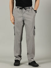 Load image into Gallery viewer, Relaxed Fit Linen Cargo Grey