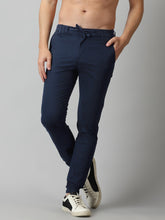 Load image into Gallery viewer, Navy Blue Twill joggers