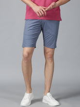 Load image into Gallery viewer, Blue stretch men chino shorts