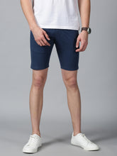 Load image into Gallery viewer, Teal Blue stretch men chino shorts
