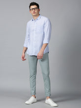 Load image into Gallery viewer, Everyday Classic Mint Blue Stretch Men Chinos