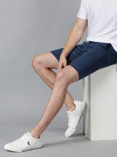Load image into Gallery viewer, Teal Blue stretch men chino shorts