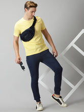 Load image into Gallery viewer, Navy Blue Twill joggers