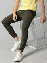 Load image into Gallery viewer, Olive Green Twill joggers