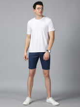 Load image into Gallery viewer, Teal Blue stretch men chino shorts