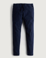 Load image into Gallery viewer, Navy Blue Twill joggers