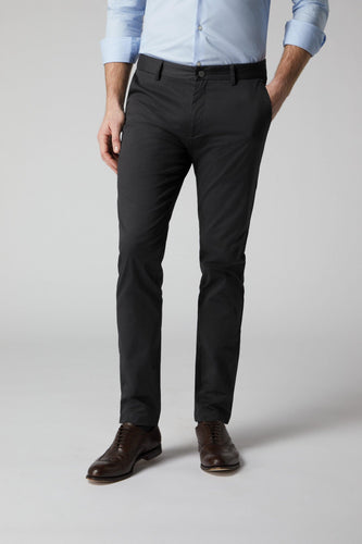 An Everyday Classic Charcoal Stretch Men Chinos - Mark Morphy