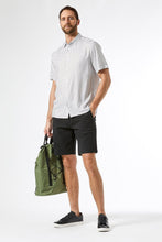 Load image into Gallery viewer, Black stretch men chino shorts