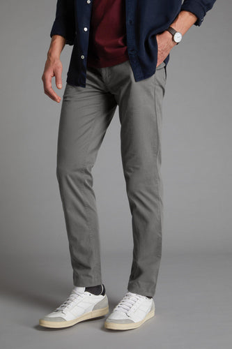 An Everyday Classic Grey Stretch Men Chinos - Mark Morphy