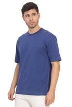 Load image into Gallery viewer, Heavyweight Oversize Solid T-Shirts Blue
