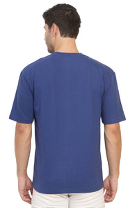 Heavyweight Oversize Solid T-Shirts Blue