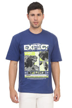 Load image into Gallery viewer, Heavyweight Oversize Graphic T-Shirt Blue
