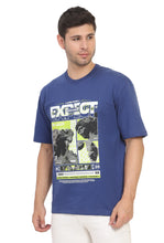 Load image into Gallery viewer, Heavyweight Oversize Graphic T-Shirt Blue
