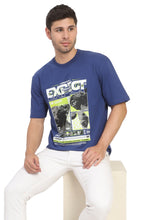 Load image into Gallery viewer, Heavyweight Oversize Graphic T-Shirt Blue
