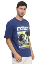 Load image into Gallery viewer, Heavyweight Oversize Graphic T-Shirt Blue
