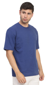 Heavyweight Oversize Solid T-Shirts Blue