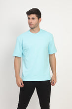 Load image into Gallery viewer, Heavyweight Oversize Solid T-Shirt Ocean Blue
