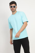 Load image into Gallery viewer, Heavyweight Oversize Solid T-Shirt Ocean Blue
