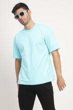 Load image into Gallery viewer, Heavyweight Oversize Solid T-Shirt Ocean Blue
