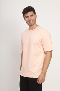 Heavyweight Oversize Solid T-Shirt Peach