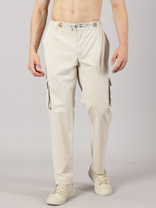 Relaxed Fit Cargos Oatmeal