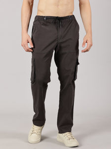 Pack of 2 Relaxed Fit Cargos Charcoal Grey m& Oatmeal