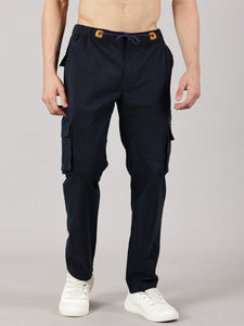 Relaxed Fit Cargos Navy