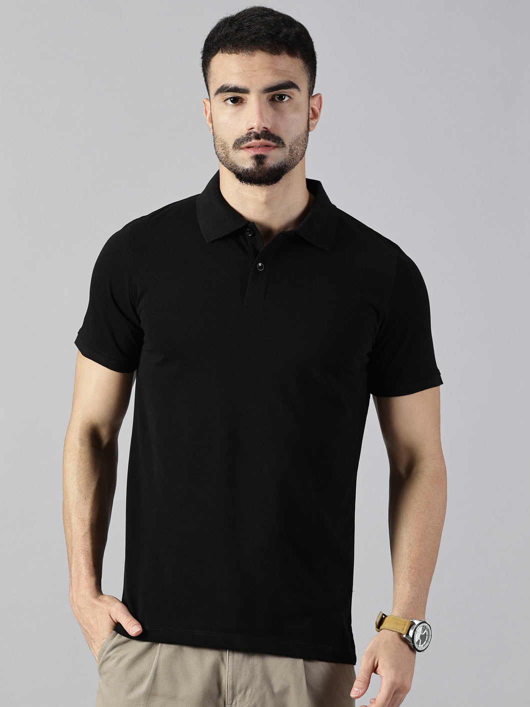 Everyday Black Polo T-Shirt