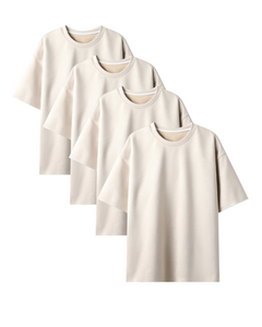 240 GSM Heavyweight Oversized Solid Multipack Off White