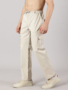 Relaxed Fit Cargos Oatmeal